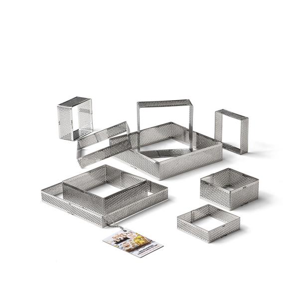 SAGOME MICROFORATE IN ACCIAIO INOX QUADRATO 1 SAGOME MICROFORATE IN ACCIAIO INOX QUADRATO