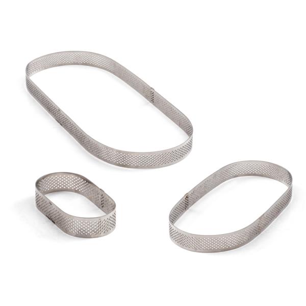 SAGOME MICROFORATE IN ACCIAIO INOX OVALE 2 SAGOME MICROFORATE IN ACCIAIO INOX OVALE