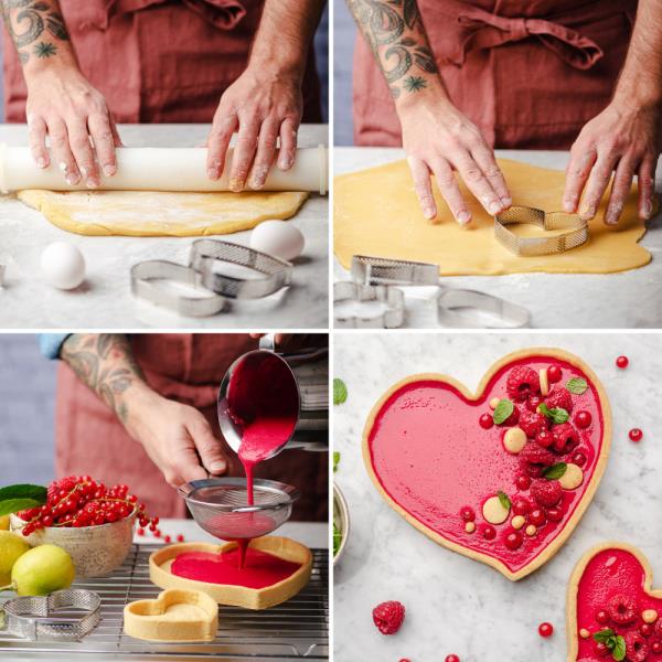 SAGOME MICROFORATE IN ACCIAIO INOX CUORE 2 SAGOME MICROFORATE IN ACCIAIO INOX CUORE