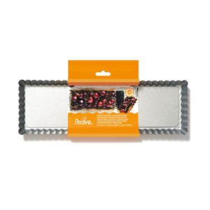 STAMPO CROSTATA RETTANGOLARE FONDO MOBILE 35X11 pz.1