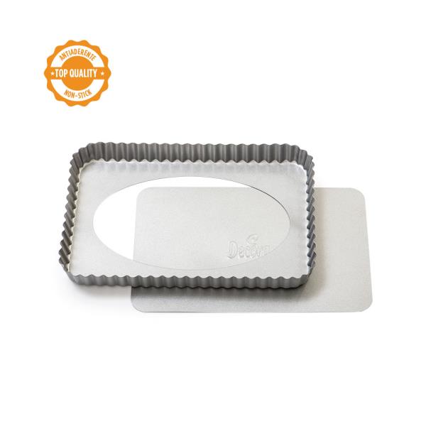 STAMPO CROSTATA FONDO MOBILE 32x22 cm. h.3.5 pz.1