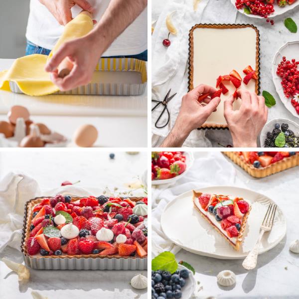 STAMPO CROSTATA FONDO MOBILE 32x22 cm. h.3.5 pz.1