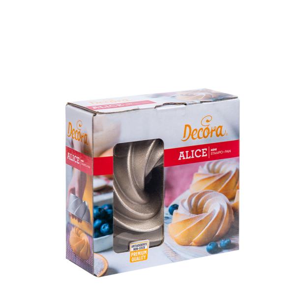 STAMPO MINI ALICE IN ALLUMINIO Ø10x5h cm. 1 STAMPO MINI ALICE IN ALLUMINIO Ø10x5h cm.
