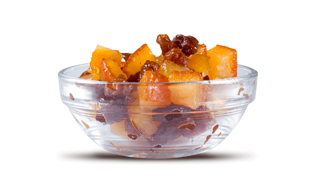 AMORDIFRUTTA SEMICANDITA MISTO AGRUMI-UVETTA PER PANETTONE SENZA GLUTINE VEGANO 1 AMORDIFRUTTA SEMICANDITA MISTO AGRUMI-UVETTA PER PANETTONE SENZA GLUTINE VEGANO