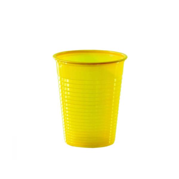 BICCHIERE PLASTICA GIALLO PZ.50 1 BICCHIERE PLASTICA GIALLO PZ.50