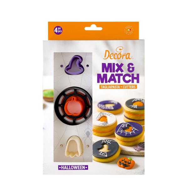 SET 4 TAGLIAPASTA IN PLASTICA PER BISCOTTI OCCHIO DI BUE HALLOWEEN 1 SET 4 TAGLIAPASTA IN PLASTICA PER BISCOTTI OCCHIO DI BUE HALLOWEEN