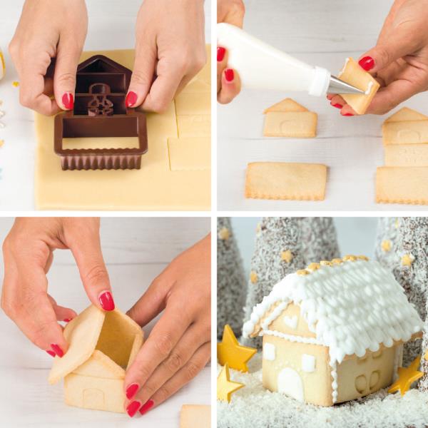 SET TAGLIAPASTA IN PLASTICA CASETTA PICCOLA 3D 3 SET TAGLIAPASTA IN PLASTICA CASETTA PICCOLA 3D