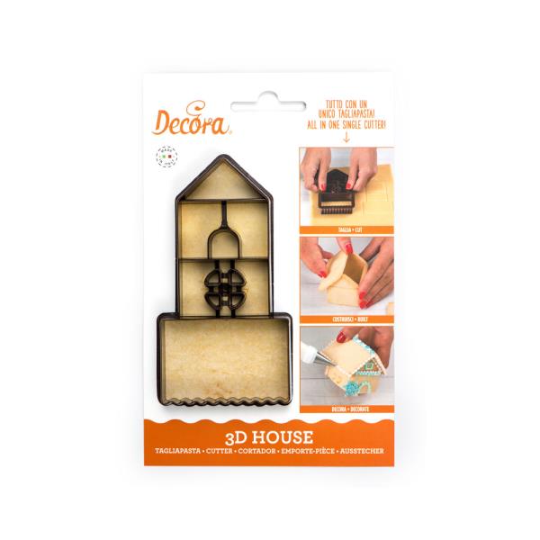 SET TAGLIAPASTA IN PLASTICA CASETTA PICCOLA 3D 1 SET TAGLIAPASTA IN PLASTICA CASETTA PICCOLA 3D