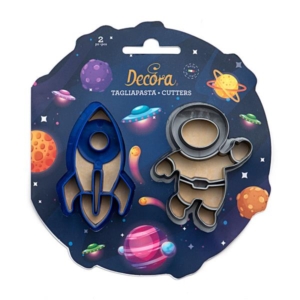 SET 2 TAGLIAPASTA SPAZIO RAZZO E ASTRONAUTA