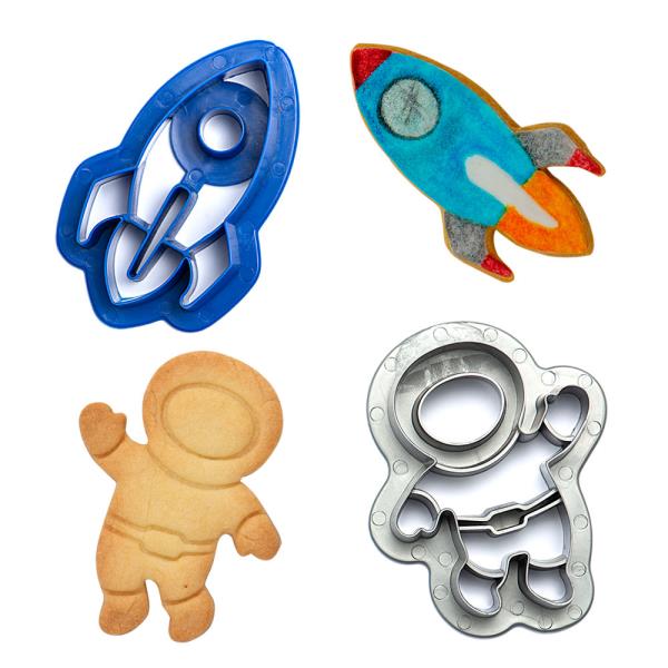 SET 2 TAGLIAPASTA SPAZIO RAZZO E ASTRONAUTA 3 SET 2 TAGLIAPASTA SPAZIO RAZZO E ASTRONAUTA