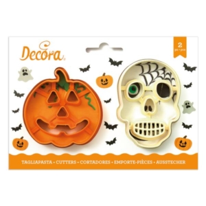 SET 2 TAGLIAPASTA IN PLASTICA TESCHIO E ZUCCA
