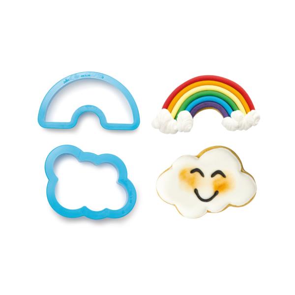 SET 2 TAGLIAPASTA ARCOBALENO E NUVOLETTA 2 SET 2 TAGLIAPASTA ARCOBALENO E NUVOLETTA