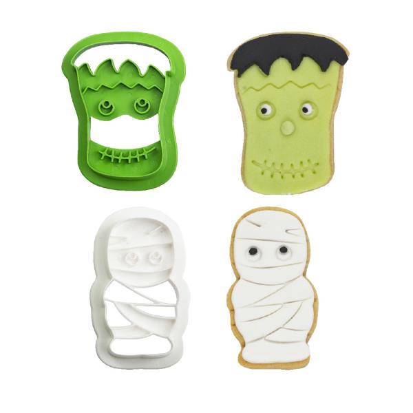 SET 2 TAGLIAPASTA IN PLASTICA MUMMIA E MOSTRI 2 SET 2 TAGLIAPASTA IN PLASTICA MUMMIA E MOSTRI
