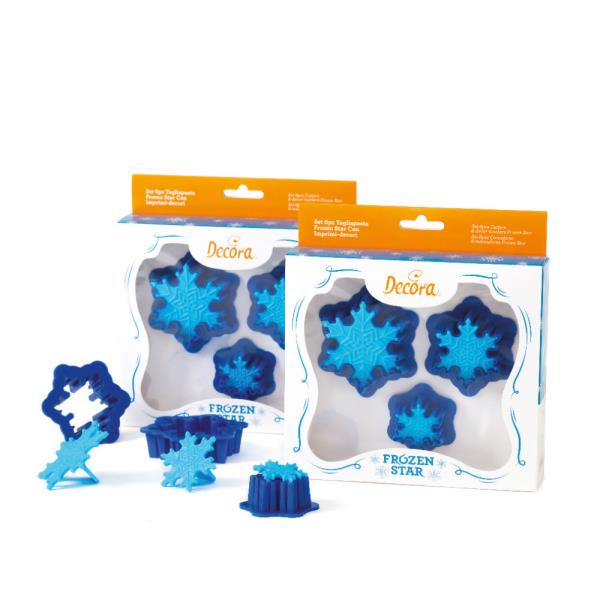 SET 6 TAGLIAPASTA IN PLASTICA FIOCCO DI NEVE 1 SET 6 TAGLIAPASTA IN PLASTICA FIOCCO DI NEVE