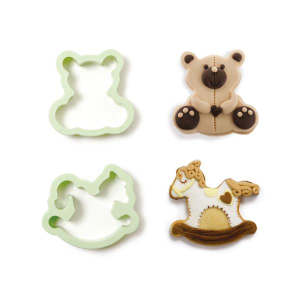 SET 2 TAGLIAPASTA ORSETTO CAVALLUCCIO 2 SET 2 TAGLIAPASTA ORSETTO CAVALLUCCIO