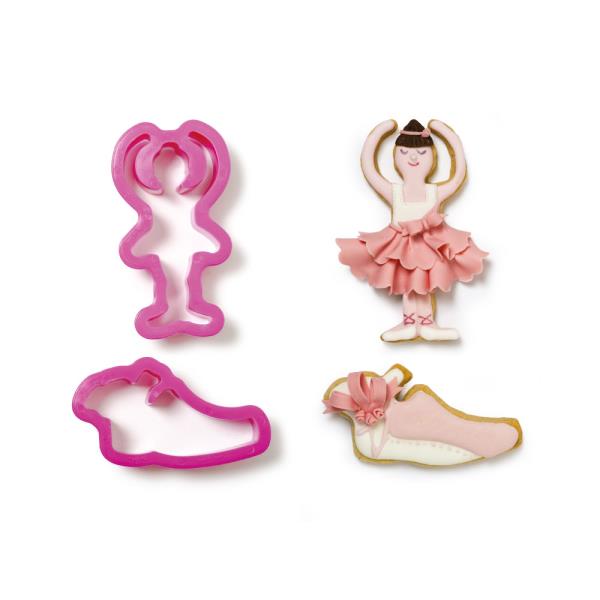 SET 2 TAGLIAPASTA BALLERINA E SCARPETTA 2 SET 2 TAGLIAPASTA BALLERINA E SCARPETTA