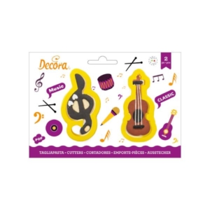 SET 2 TAGLIAPASTA MUSICA CHIAVE DI SOL E VIOLINO