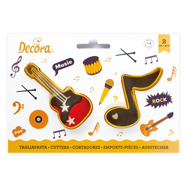 SET 2 TAGLIAPASTA NOTA MUSICALE E CHITARRA 1 SET 2 TAGLIAPASTA NOTA MUSICALE E CHITARRA