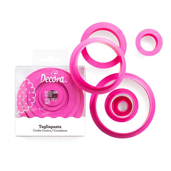 SET 6 TAGLIAPASTA IN PLASTICA TONDO 1 SET 6 TAGLIAPASTA IN PLASTICA TONDO
