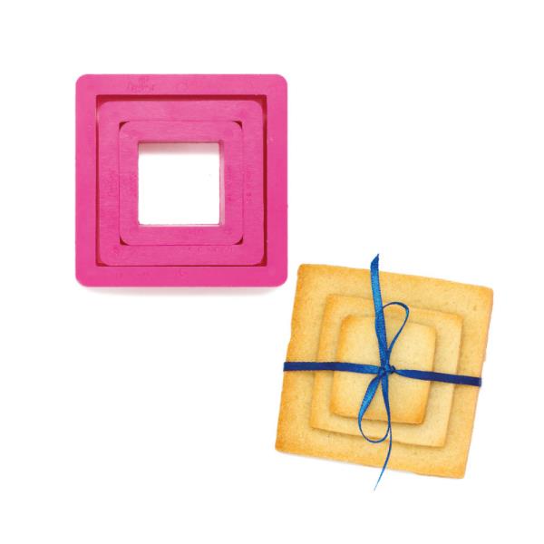 SET 3 TAGLIAPASTA IN PLASTICA QUADRATO 2 SET 3 TAGLIAPASTA IN PLASTICA QUADRATO