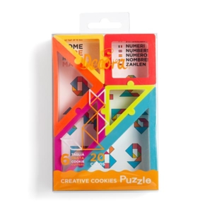 SET 6 TAGLIAPASTA IN PLASTICA CREATIVE PUZZLE