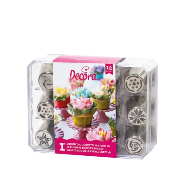 COFANETTO CORNETTI PER FIORI 3D PZ.12 1 COFANETTO CORNETTI PER FIORI 3D PZ.12