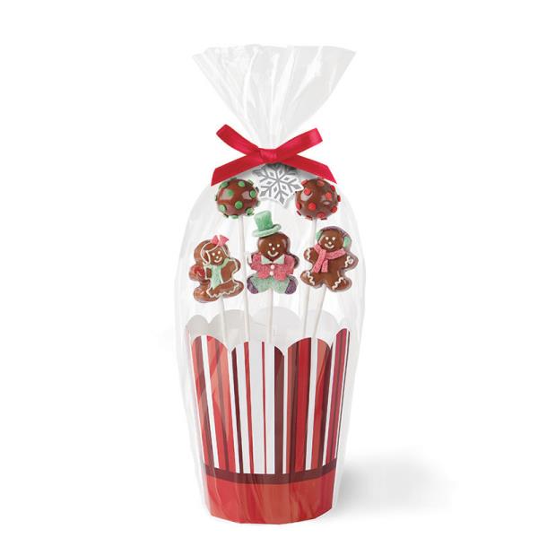 KIT 2 PORTA POPS IN CARTA NATALE