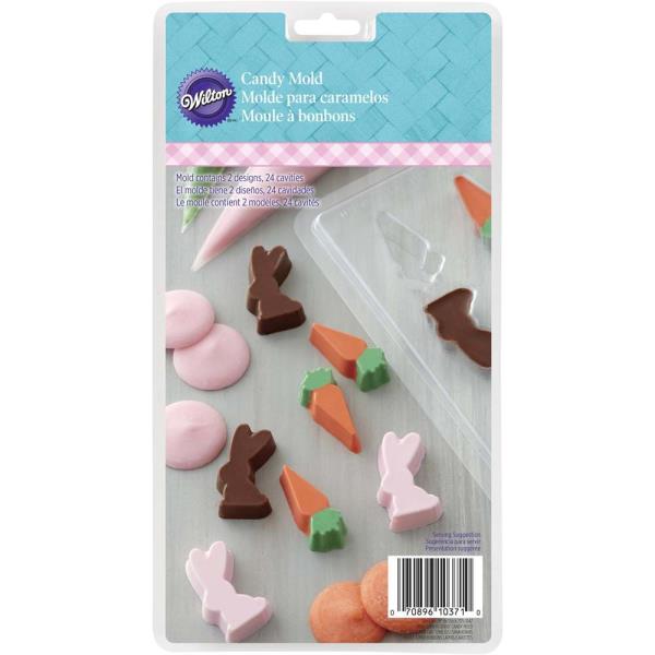 STAMPO CIOCCOLATINI CAROTA E CONIGLIO 1 STAMPO CIOCCOLATINI CAROTA E CONIGLIO