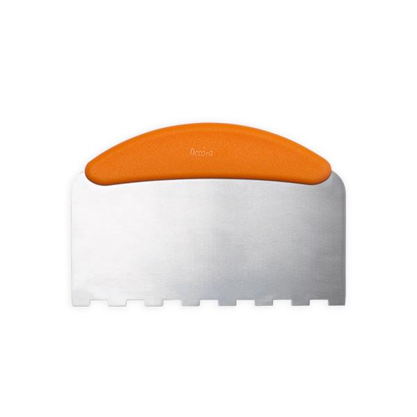 SPATOLA INOX MANICO ARANCIONE DENTELLATA CM.22,5XCM.11 1 SPATOLA INOX MANICO ARANCIONE DENTELLATA CM.22,5XCM.11