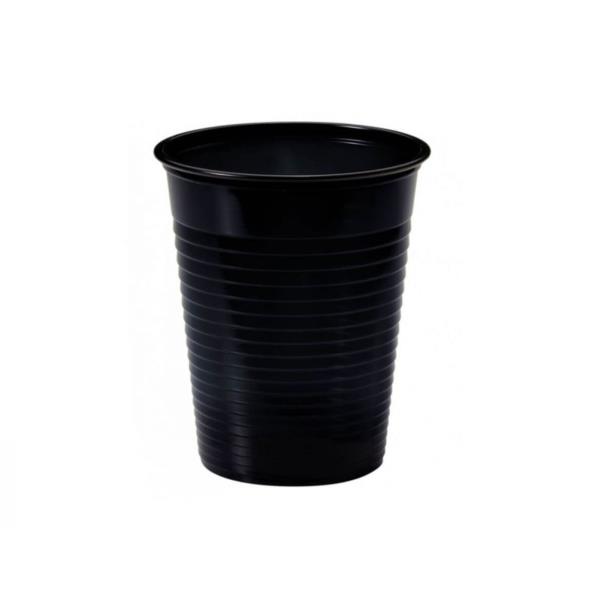 BICCHIERE PLASTICA NERO PZ.50 1 BICCHIERE PLASTICA NERO PZ.50