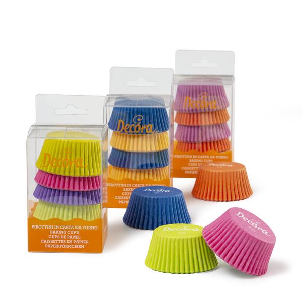 PIROTTINI MUFFIN TONDI Ø 50 mm FLUO MULTICOLOR PZ.75 2 PIROTTINI MUFFIN TONDI Ø 50 mm FLUO MULTICOLOR PZ.75