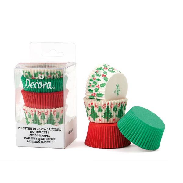 PIROTTINI MUFFIN Ø50 mm HOLLY & TREE pz.75 1 PIROTTINI MUFFIN Ø50 mm HOLLY & TREE pz.75