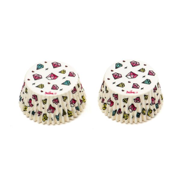 PIROTTINI MUFFIN Ø50 mm DIAMANTI pz.36 2 PIROTTINI MUFFIN Ø50 mm DIAMANTI pz.36
