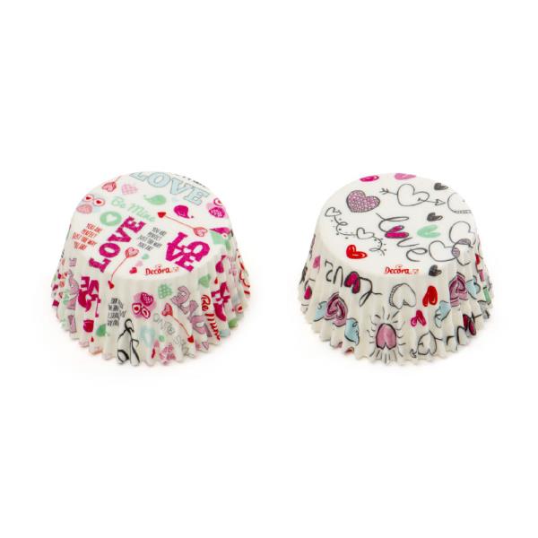 PIROTTINI MUFFIN Ø50 mm MESSAGGIO D'AMORE pz.36 2 PIROTTINI MUFFIN Ø50 mm MESSAGGIO D'AMORE pz.36