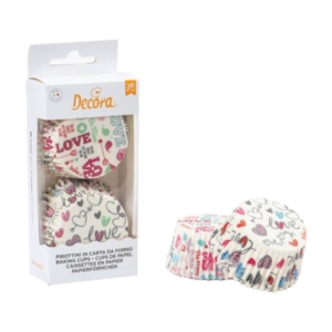 PIROTTINI MUFFIN Ø50 mm MESSAGGIO D'AMORE pz.36
