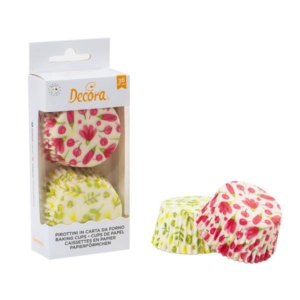 PIROTTINI MUFFIN Ø50 mm FIORI ACQUERELLO pz.36