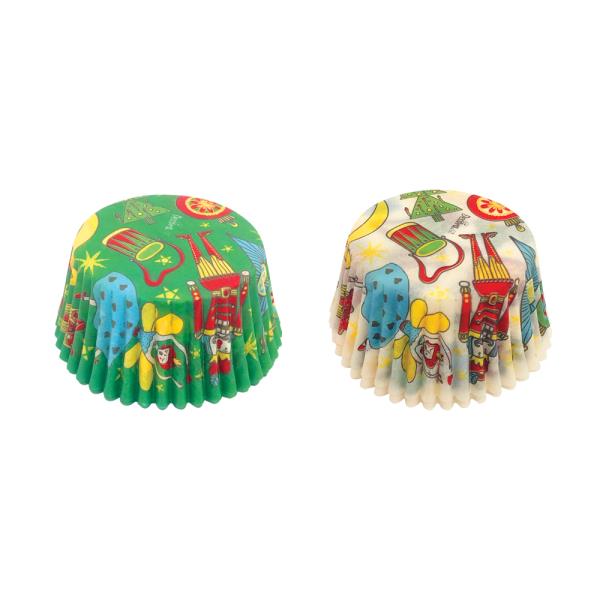 PIROTTINI MUFFIN Ø50 mm XMAS SCHIACCIANOCI pz.36 2 PIROTTINI MUFFIN Ø50 mm XMAS SCHIACCIANOCI pz.36