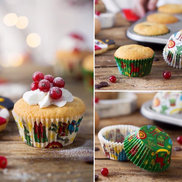 PIROTTINI MUFFIN Ø50 mm XMAS SCHIACCIANOCI pz.36 3 PIROTTINI MUFFIN Ø50 mm XMAS SCHIACCIANOCI pz.36