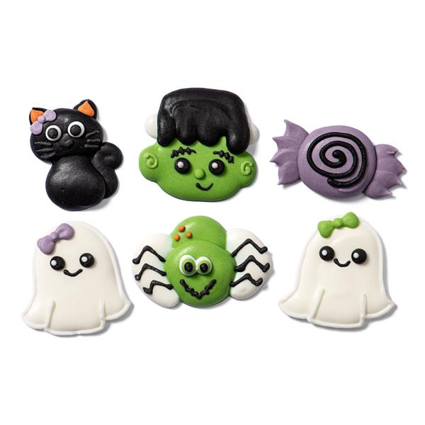 DECORAZIONI IN ZUCCHERO HALLOWEEN SENZA GLUTINE PZ.6