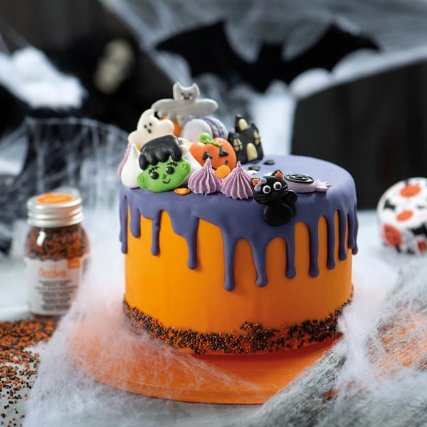 DECORAZIONI IN ZUCCHERO HALLOWEEN SENZA GLUTINE PZ.6