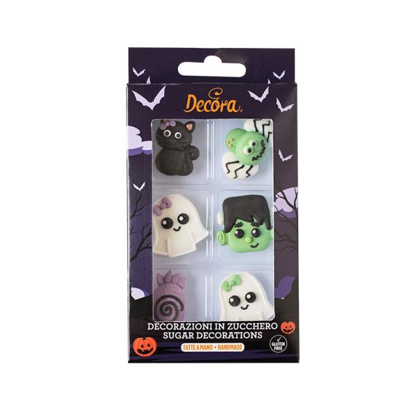 DECORAZIONI IN ZUCCHERO HALLOWEEN SENZA GLUTINE PZ.6