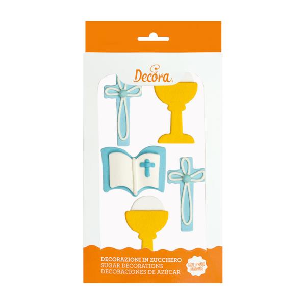 DECORAZIONI IN ZUCCHERO PRIMA COMUNIONE BIMBO PZ.6 1 DECORAZIONI IN ZUCCHERO PRIMA COMUNIONE BIMBO PZ.6