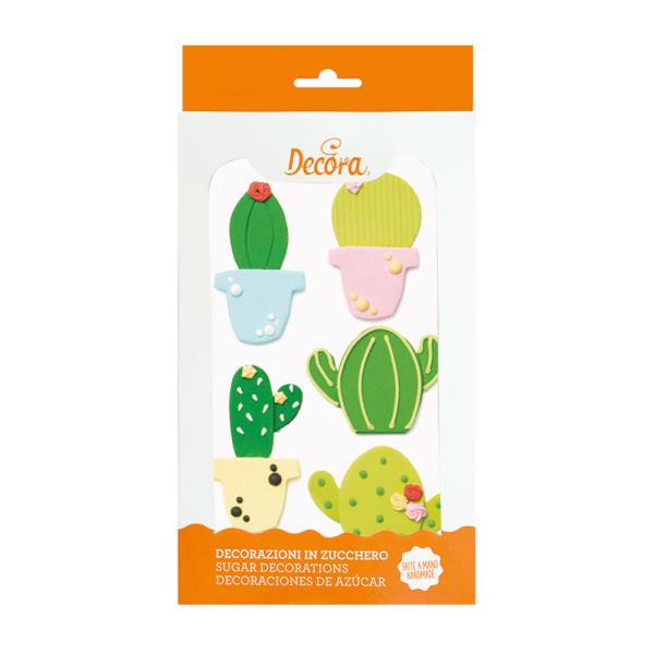 DECORAZIONI IN ZUCCHERO CACTUS PZ.5