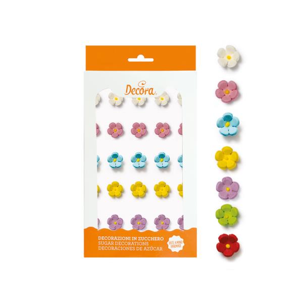 DECORAZIONI IN ZUCCHERO FIORELLINI PICCOLI PZ.30 1 DECORAZIONI IN ZUCCHERO FIORELLINI PICCOLI PZ.30