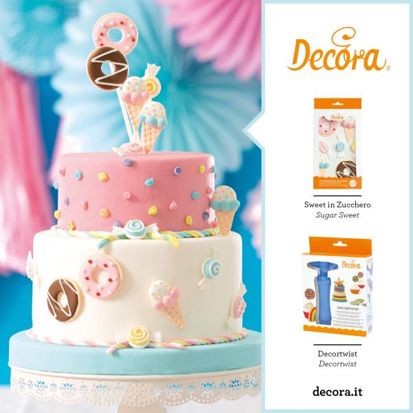 DECORAZIONI IN ZUCCHERO GELATI CARAMELLE E CIAMBELLINE PZ.7 3 DECORAZIONI IN ZUCCHERO GELATI CARAMELLE E CIAMBELLINE PZ.7