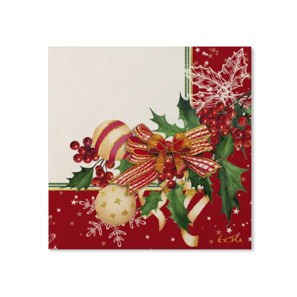 TOVAGLIOLO 33x33 cm. X-MAS DECORATION pz.20 1 TOVAGLIOLO 33x33 cm. X-MAS DECORATION pz.20