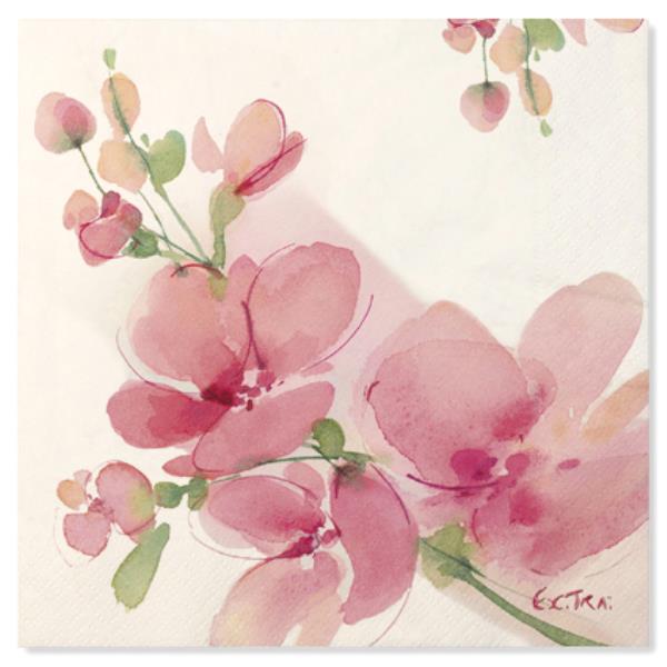 TOVAGLIOLO 33x33 PINK FLOWERS Ex.Tra.™ 1 TOVAGLIOLO 33x33 PINK FLOWERS Ex.Tra.™