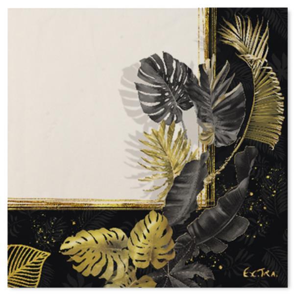 TOVAGLIOLO 33x33 BLACK TROPICAL 1 TOVAGLIOLO 33x33 BLACK TROPICAL