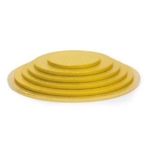 SOTTOTORTA TONDI PASTA DI CELLULOSA/ALLUMINIO ORO H.1,2