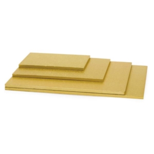 SOTTOTORTA RETTANGOLARE PASTA DI CELLULOSA/ALLUMINIO ORO